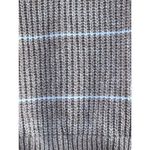 Pink Rose Tan and White Striped Ribbed V Neck Sweater Lounge Small Photo 3