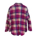 Wilfred Free Aritzia  The Ganna Womens Plaid Wool Blend‎ Shacket Fuchsia Multi XL Photo 2