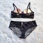 Adore Me NWT  Diara Contour Balconette Bra (38C) and Panty Set (XL)  Black 💛 Photo 2