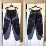 I am gia I.AM.GIA Pant Frances Cargo Pockets Removable Shorts Zipper Baggy Black S GUC Photo 1