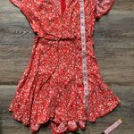 Princess Polly Red & White Floral Romper 0 Photo 11