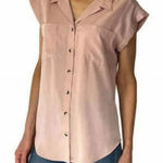 Jachs Jacks Girlfriend Women's Pink Button-Up Top Photo 0