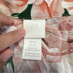 H&M  Women’s Tropical Resort Relaxed Multicolor Shortsleeve Tunic Top Dress XL Photo 10