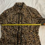 Etcetera   Buton Up Dress Shirt 12 Cheetah Print Tuxedo Style Corporate Siren Photo 4