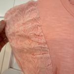 Anthropologie  Pepin coral ruffle eyelet cotton top Small Photo 2
