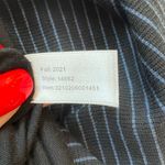 Marine layer  Lexi Rib Black Blue Striped Short Sleeve Midi T-Shirt Dress Size XL Photo 9