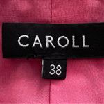 Caroll pink floral geometric 100% cotton shift dress, size 38 or US S France Photo 1