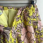 MSGM Floral Pouf Silk Mini Skirt Yellow Size 4 Photo 11
