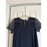 Loft  Navy Blue Lace Yoke T-Shirt Dress – Size Small Photo 3