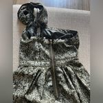 DO+BE  Women’s Size S One-Shoulder Bubble Hem Dress – Abstract Olive Green Photo 4