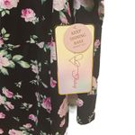 Cocoa and Shay‎ Floral Print Dress Long Sleeve Black Pink Roses Plus Size 3X NWT Photo 4