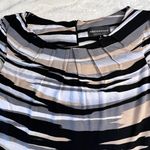 Connected Apparel Women's Size 6 Striped Sleeveless Sheath Dress Photo 5