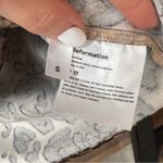 Reformation  iggy one shoulder tank top cropped leopard print deadstock fabric Photo 10