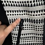 Calvin Klein NEW Blazer Jacket Womens Size 2 Swiss Dot White Black Full Zip Photo 2
