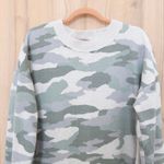 Aerie  Womens Oversized Camo Sweatshirt Size M Green Pullover Cozy Casual Lounge Photo 1