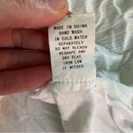 Ember Boho Sleeveless Swiss Dots Blouse Large Crochet Lace Collar Henley Shirt L White Photo 9