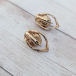 Vintage Clip On Earrings Very Light Pink & Gold Tone Photo 5