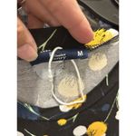 Simiar Fariry Women’s Size Medium Knit Tulip Floral Black Multicolor Midi Dress Photo 2