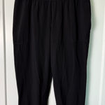 Athleta  Crop Salutation Jogger Black High Rise Buttery Soft Yoga Athleisure L Photo 0