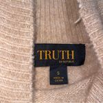 Truth by Republic Wool Blend Sweater Women Size S Oversized Coastal Boho Neutral Tan Photo 3