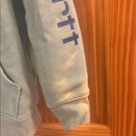 Carhartt Size Large Mint Green Hooded Sweatshirt Photo 5