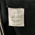 Silk Womens Dress Medium Black Embroidered Long Sleeve 100% Silk Photo 6