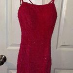 Hot Pink Sparkle Prom/Semi Formal Dress Size 4 Photo 0