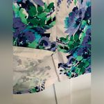 NY&Company Blue Green & White Floral Pencil Straight Skirt 7th Avenue Suiting 2 Photo 4