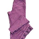 Glyder lavender purple cropped lace up workout leggings XS Photo 0