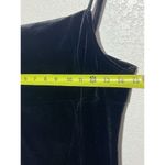 Hippie Rose Velour Black Mini Dress Sz L Spaghetti Straps Stretch Shimmer Goth Party New Photo 1