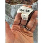 Open Edit  Medium Grey Ribbed Crop Racerback Tank Top Photo 5