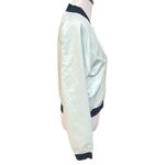 New Balance Heatloft Reversible Bomber Jacket Ocean Air Galaxy Navy Blue Medium Photo 3