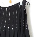 DKNY Women’s Black Pleated Maxi Skirt w/ Silver Studs Photo 2