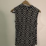 Sunny Leigh  Black and White Patterned Blouse Photo 3
