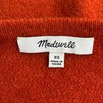Madewell  Sweater Cardigan Kent in Coziest Yarn Wool Alpaca Blend Dark Orange XS Photo 4
