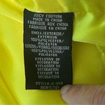 Juicy Couture Black Label Yellow Faux Fur Short Zip Up Jacket Size Large Photo 5