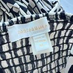 Anthropologie Monteau dress size Medium black cream slit belt Photo 10