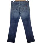 7 For All Mankind Colette Straight Leg Jean Embroidered Pockets 27 Medium Wash Photo 11