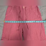 NWT Sincerely Jules Linen Blend Cargo Pants Women's Medium Dusty Pink Photo 5