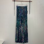 NWT Alix NYC High Waisted Sequin Kimmel Pants Size S Aurora Blue Photo 1