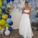 Selfie Leslie Elegant White Women's Skirt Set Photo 2