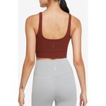 Nike  Yoga Luxe Womens Infinalon Cropped Longline Tank Redstone CV0576 Size XL Photo 1
