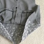 Connected Apparel Vintage 90s Gingham Floral Embroidered Two Piece Skirt Set by - Sz 12 Photo 9