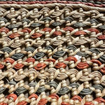 Topshop Colorful straw beach bag, 16" x 15" Photo 2