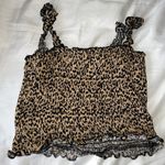 Lottie Moss cheetah print crop top Photo 1