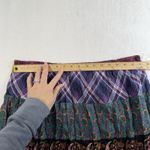 Dress Barn Vtg Y2K Sz 14 / 16 Maxi Skirt Tiered Gauze Boho Cottagecore Floral Prairie Gypsy Photo 8