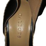 Talbots Espadrilles Womens 6.5 Used Black Leather Photo 5