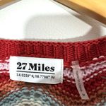 27 Miles Crochet Knit Multicolor Wonder Top Red Size M Photo 5