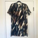 H&M Satin Abstract Print Short Sleeve Shift Dress Women's Size Small Photo 5