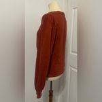 Pilcro  Anthropologie Twist Front Sweatshirt Rust Copper NWT Size Medium Photo 1